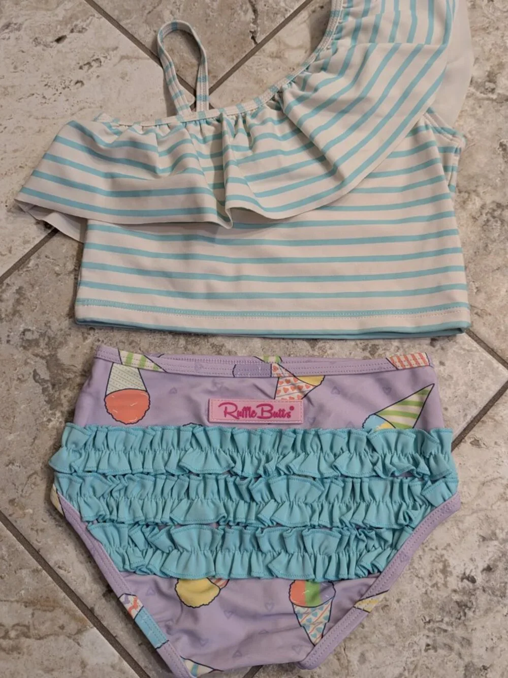 Sz 5 Ruffle Butts 2-pc. swim suit